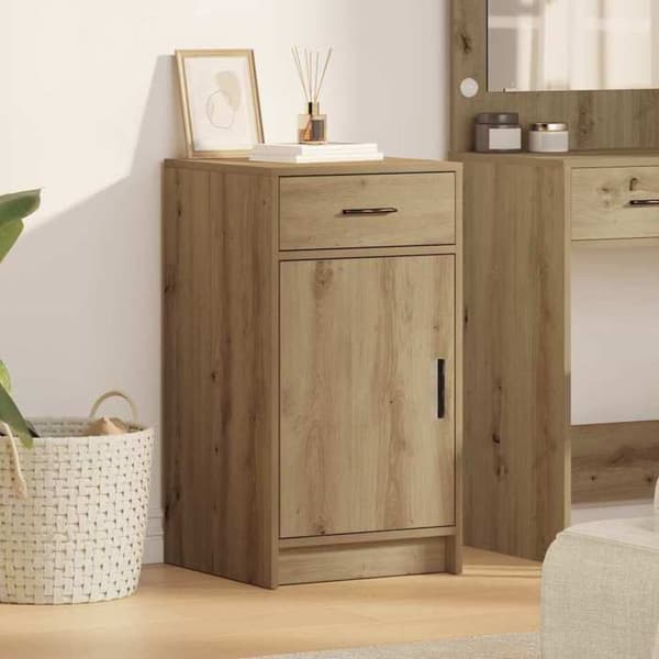 Buffet - EKSKLUSIVT HUS - 40 x 40.5 x 75 cm - Ingeniørtræ - Brun - Leveres samlet