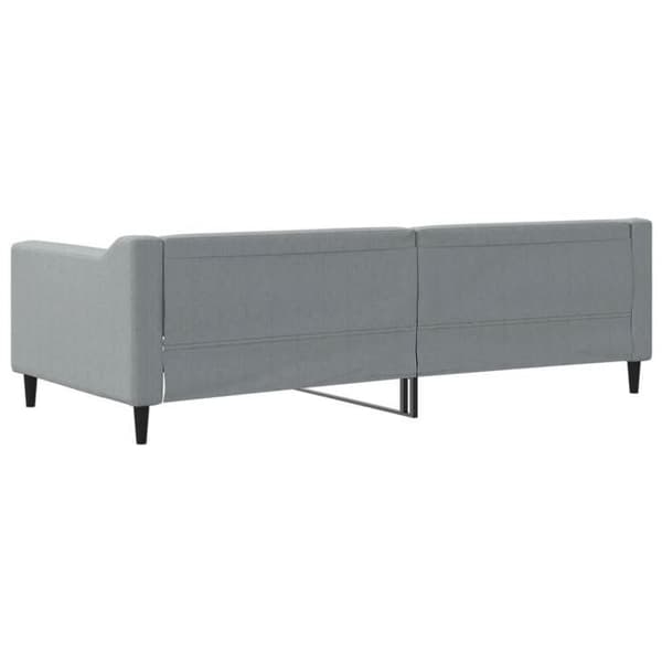 Maison Exclusive - Vaaleanharmaa 90x200 cm kangas ilman patjaa