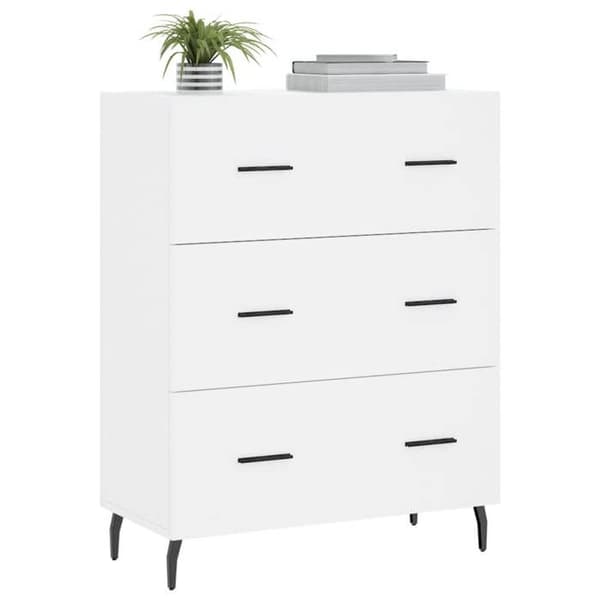 Maison Exclusive - Vit buffé 69,5x34x90 cm ingenjörsträ