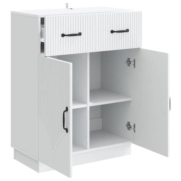 Buffet bas - EKSKLUSIVT HUS - 66 x 34,5 x 87 cm - Hvid - Spånplader - Moderne Vit