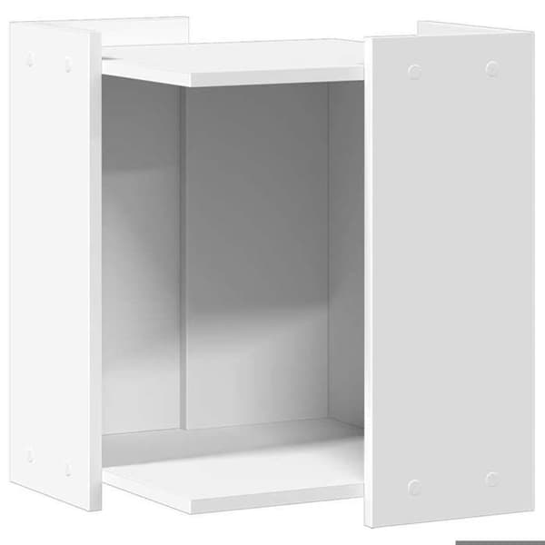 Møbel til kattebakke - EKSKLUSIV HUS - 42x42x51 cm - Hvid - Ingeniørtræ - Multifunktionel Vit