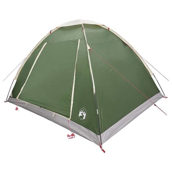 Maison Exclusive - Campingtelt til 4 personer Grøn Polyester og Stål