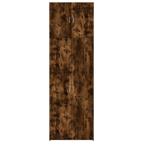 Maison Exclusive - Buffé hög ekrökt 80x42,5x249 cm ingenjörsträ