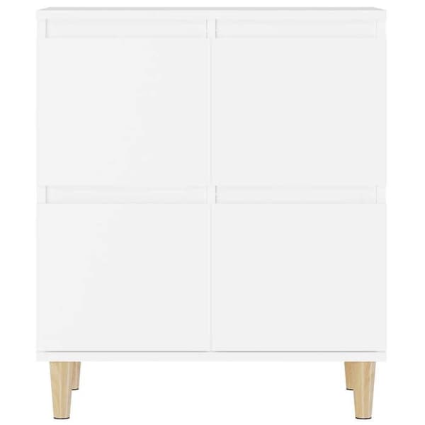 Maison Exclusive - Buffé Vit 60x35x70 cm Ingenjörsträ