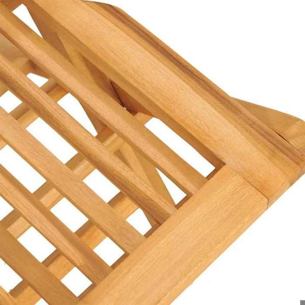 Havemøbler - EKSKLUSIVT HUS - 7 dele - Massivt teak - Sammenklappelig - Hul til parasol