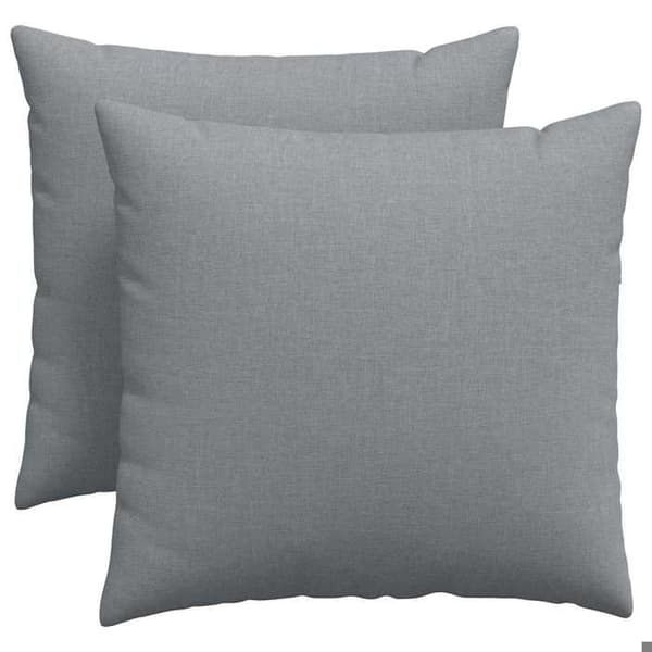 Maison Exclusive - Soffkuddar 2 st tyg Ljusgrå 50 x 50 cm Ljusgrått