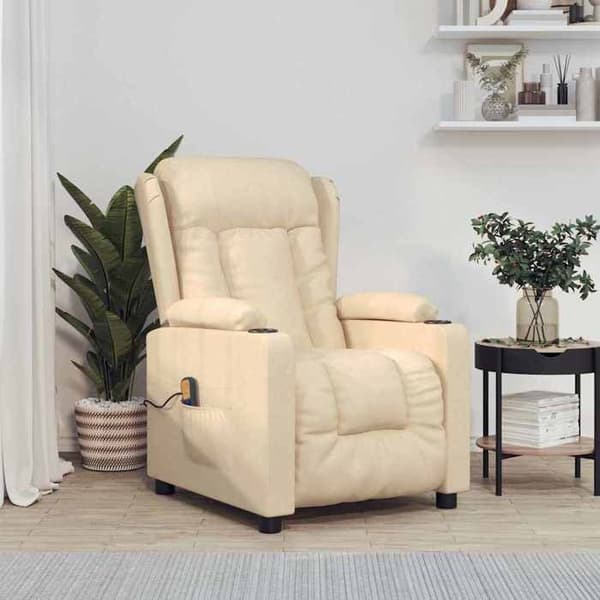 Maison Exclusive - Massage stol Creme Stof