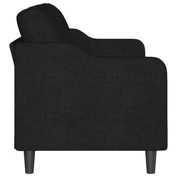 Maison Exclusive - Musta 3-paikkainen sohva 180 cm Kangas