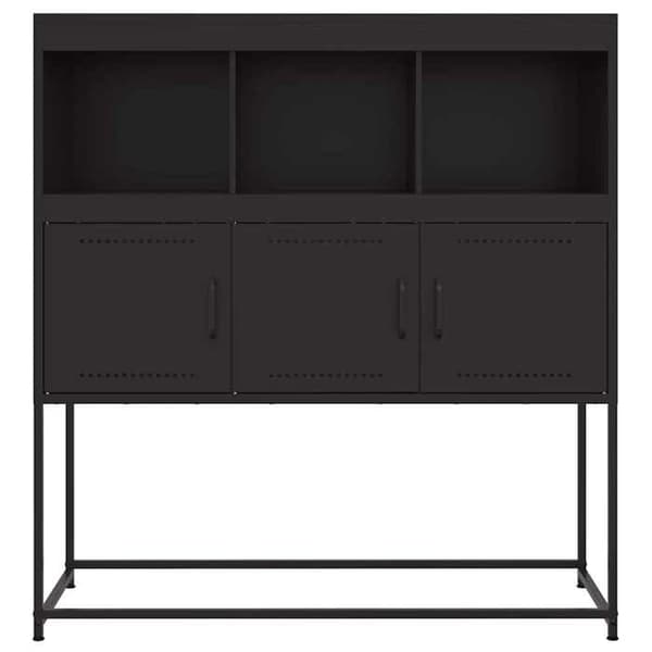 Maison Exclusive - Buffé svart 100,5x39x107 cm stål
