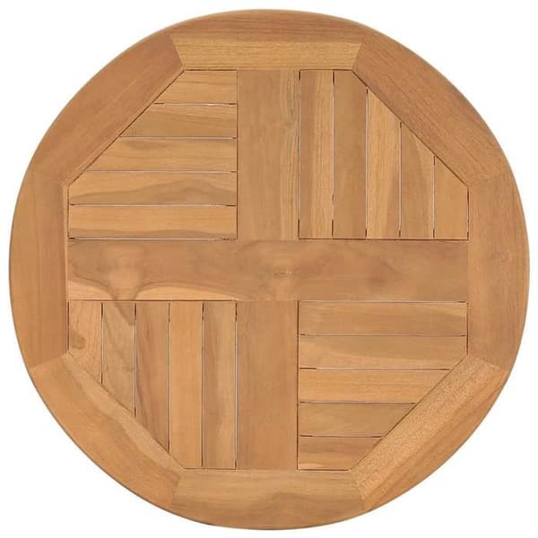 Maison Exclusive - Bistro-pöytä Ø60x75,5 cm tiikkipuusta