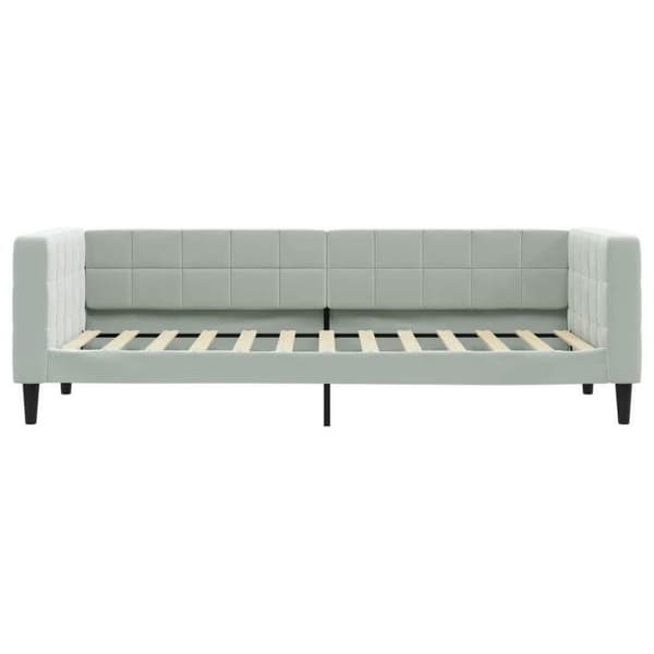 Maison Exclusive - Dagbädd med ljusgrå madrass 90x200 cm sammet