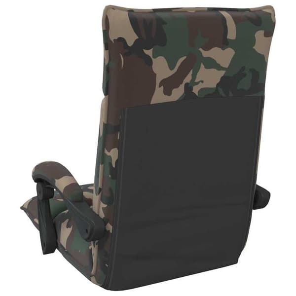 Maison Exclusive - Justerbar gulvstol Grøn army Stof