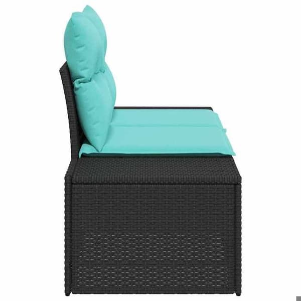 Trädgårdsoffan - EXKLUSIVT HUS - 184 x 62 x 69 cm - Polyrotin - Modulär - Kudde ingår