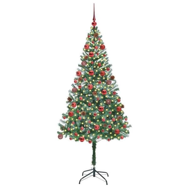 Maison Exclusive - 300 LED Vihreä 180 cm PVC ja Teräs joulukuusi