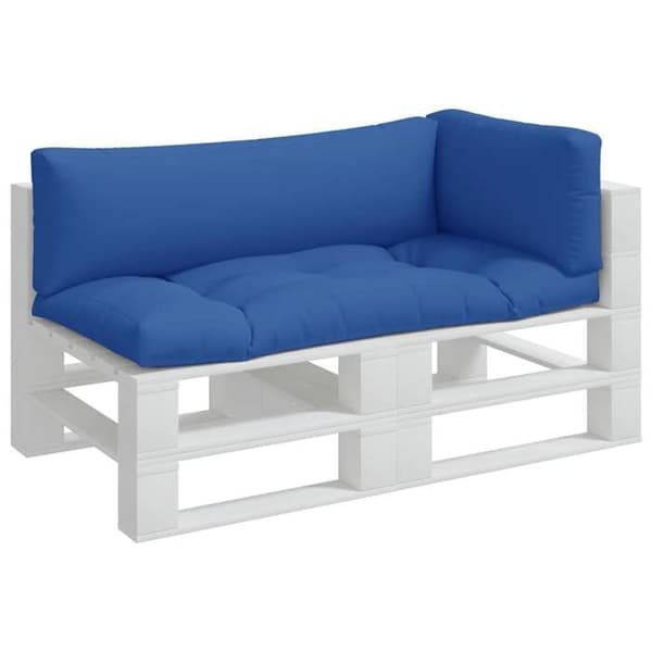 Maison Exclusive - Pallet puder sæt af 3 blå stof