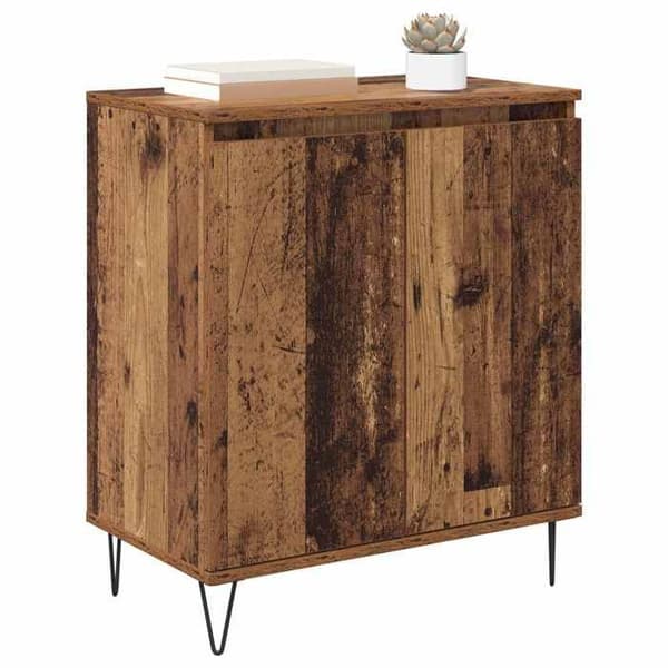 Buffé bas - EXKLUSIVT HUS - 60 x 35 x 70 cm - Ingenjörsträ - Järnfötter - Nutida stil