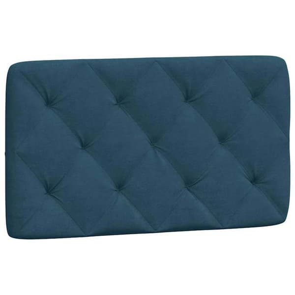 Maison Exclusive - Sängram utan madrass blå 90x200 cm sammet