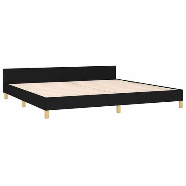 Maison Exclusive - Sengestel uden madras sort 200x200 cm stof