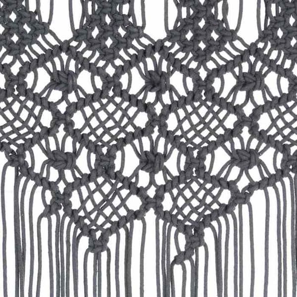 Maison Exclusive - Macramé gardin Anthracite 140x240 cm Bomull