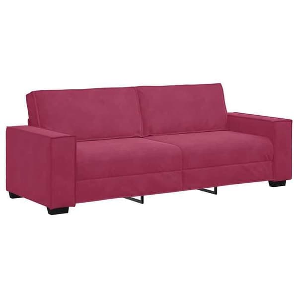 Maison Exclusive - 2-delt sofa sæt med bordeaux velour puder