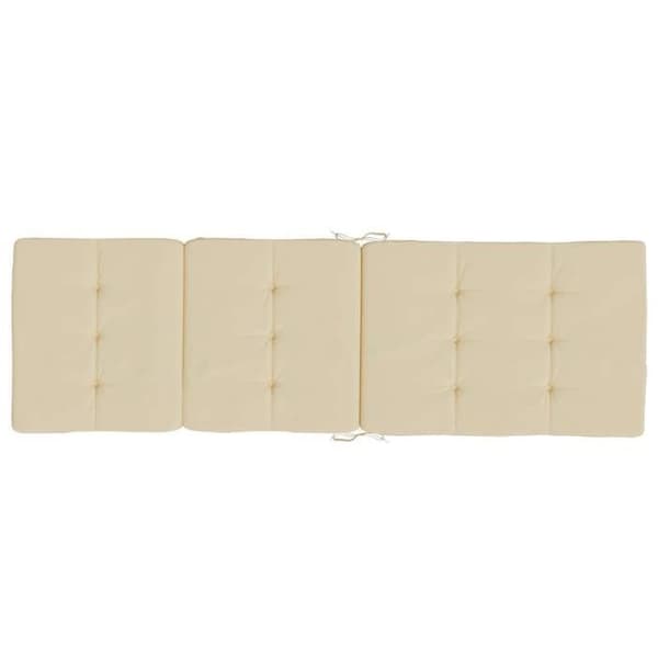Maison Exclusive - Långfällstolar kuddar set om 2 beige oxford tyg beige