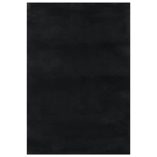 Maison Exclusive - Sort shaggy tæppe 240x305 cm polyester