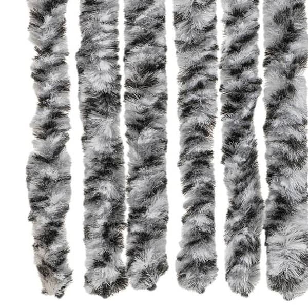 Maison Exclusive - Harmaa ja musta-valkoinen hyttysverkko 100x200 cm chenille