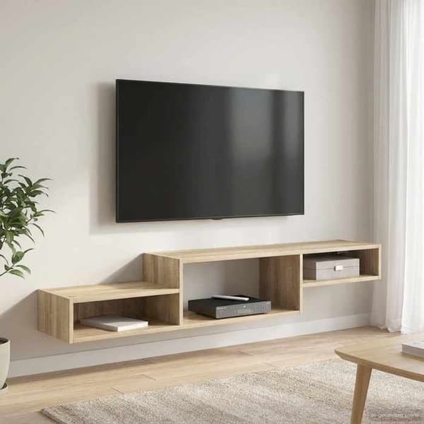 Exklusivt Hem - Väggmonterad TV-möbel Väggmontering Ek Sonoma 150 x 28 x 26 cm