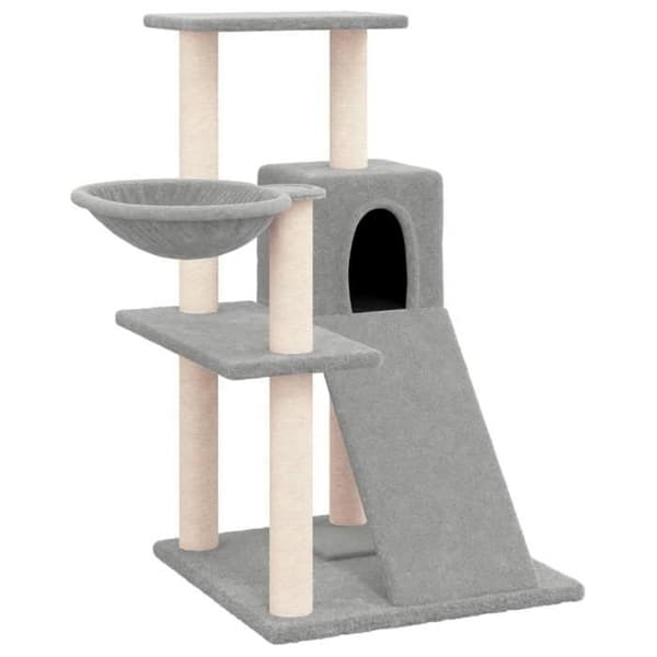 Maison Exclusive - Katte træ med sisal kløer Lys grå 82 cm Ljusgrått