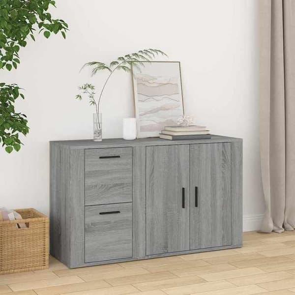 Maison Exclusive - Buffet Sonoma harmaa 100x33x59,5 cm Tekninen puu