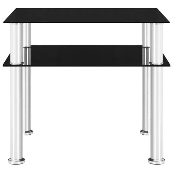 Maison Exclusive - Sort sidebord 45x50x45 cm Tempereret glas Svart