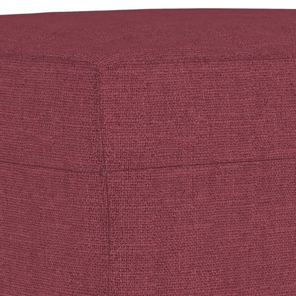 Maison Exclusive - Sæt af 3 sofaer med puder i Bordeaux rød stof
