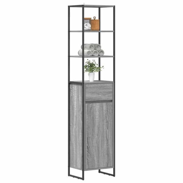 Maison Exclusive - Badeværelsesskab Grå Sonoma 40 x 30 x 180 cm