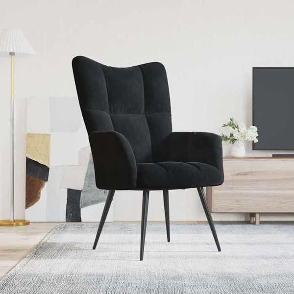 Maison Exclusive - Sort Velour Relaxationsstol