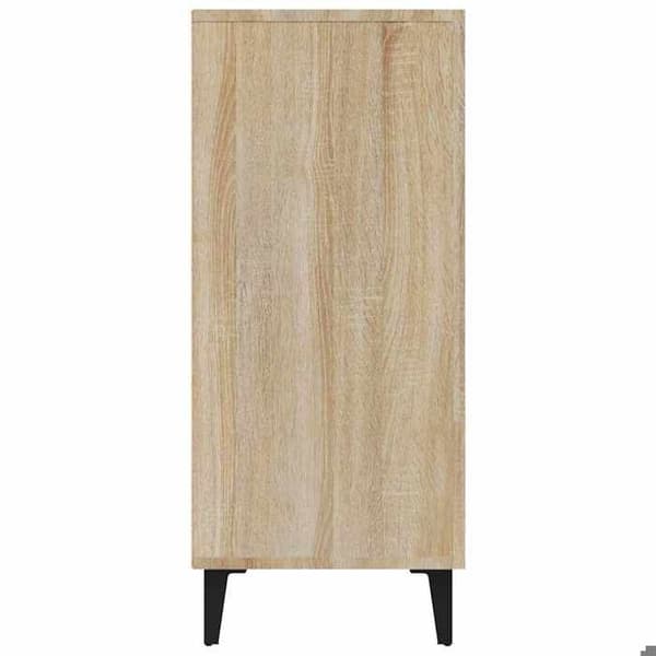 Maison Exclusive - Buffé ek sonoma 90x34x80 cm ingenjörsträ Sonoma ek