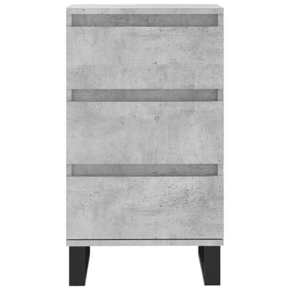 Maison Exclusive - Betonggrå buffé 40x35x70 cm ingenjörsträ