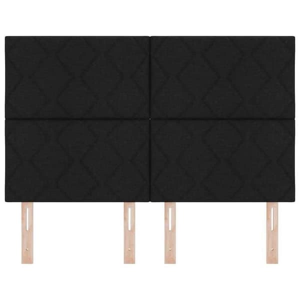 Maison Exclusive - Svart sänggavel 160 cm tyg