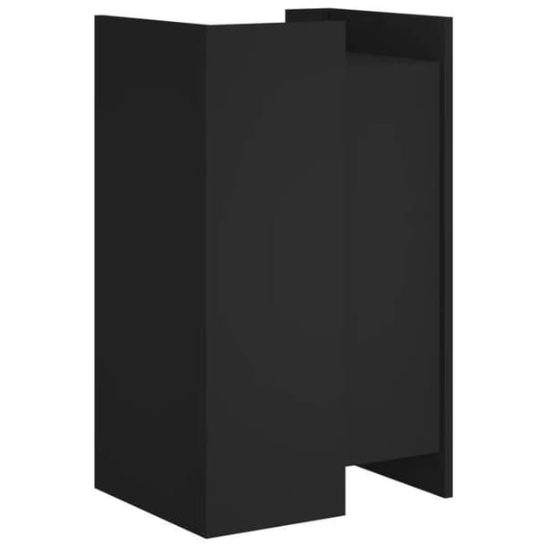 Maison Exclusive - Svart buffé 45x35x75 cm ingenjörsträ