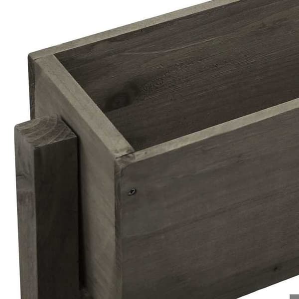 Maison Exclusive - Fällbar trädgårdsplanterare Grå 60x14x75 cm Furu Grå