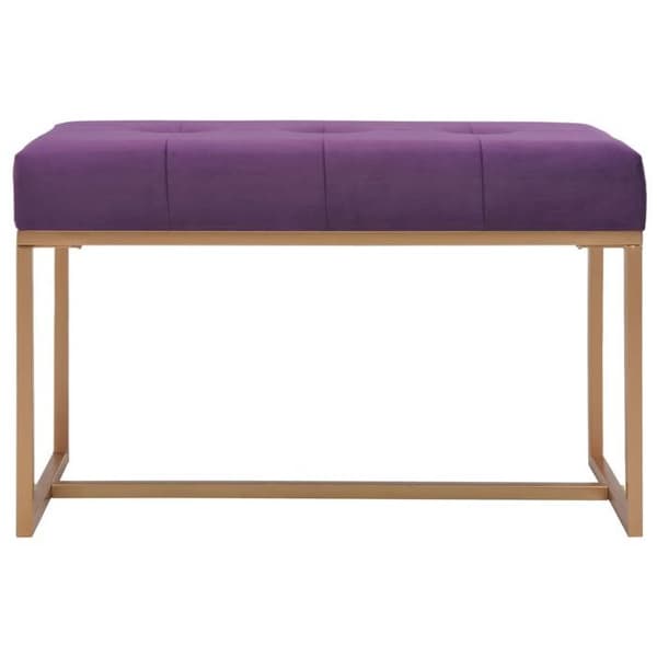 Maison Exclusive - Bänk 80 cm Lila Sammet Violett