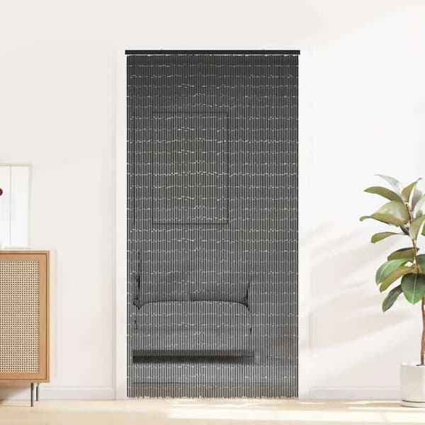 Hyönteissuoja - EXCLUSIVE KOTI - 100 x 200 cm - Tummanharmaa - Helmillä - Luonnollinen bambu Mörkgrå