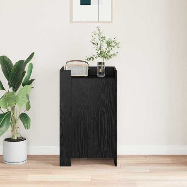 Maison Exclusive - Buffet Sort egetræ 45 x 35 x 75 cm