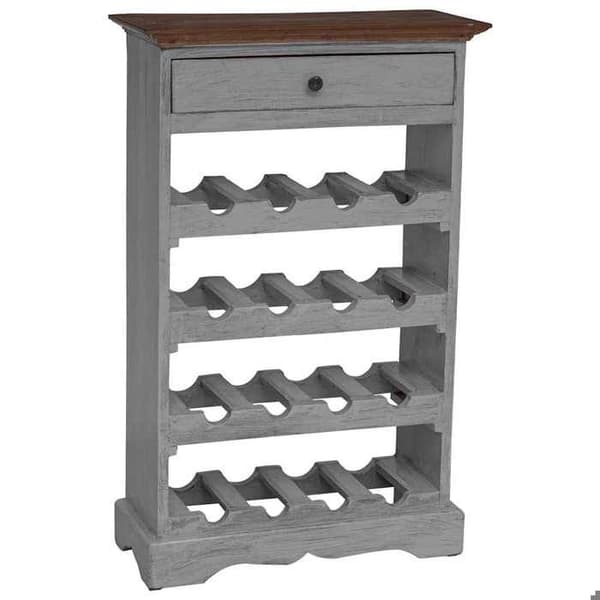 Maison Exclusive - Massiivinen mahonkikaappi pulloille 55x23x85 cm