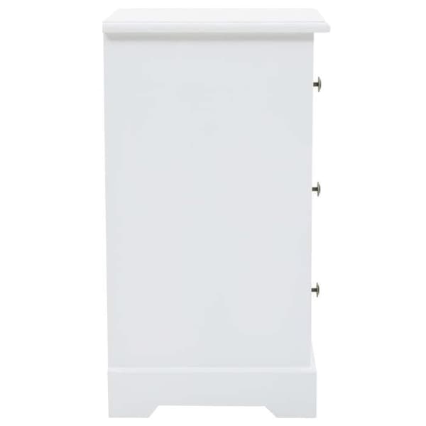 Maison Exclusive - Sängbord MDF och furu 35x32x59 cm Vit