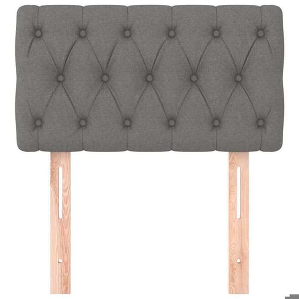 Maison Exclusive - Hovedgærde Mørkegrå 80x7x78/88 cm Stof