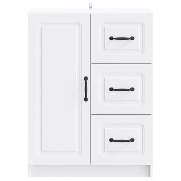 Maison Exclusive - Buffé Vit 66 x 34,5 x 87 cm Ingenjörsträ