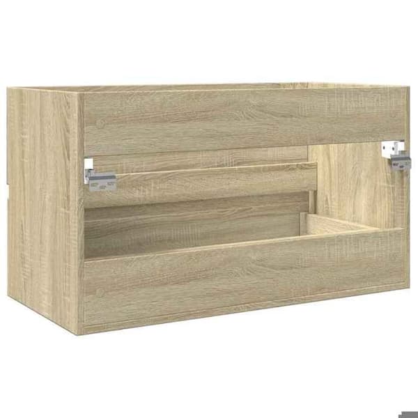 Maison Exclusive - Vaskeskab egetræ sonoma 80x38,5x45 cm Ingeniørtræ