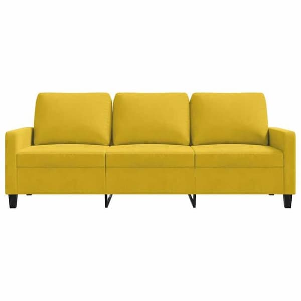 Maison Exclusive - Soffa 3-sits Gul 180 cm Sammet Gul