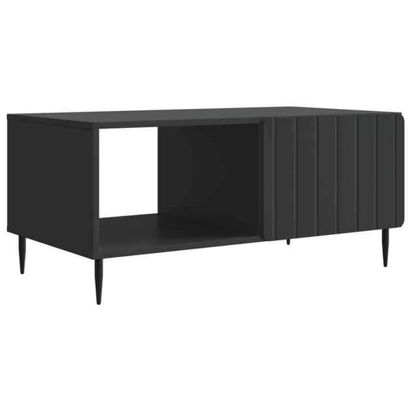 Maison Exclusive - Sort sofabord 90 x 50 x 40 cm Ingeniørtræ