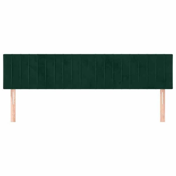 Maison Exclusive - Mörkgrön sänggavel 160x5x78/88 cm Sammet